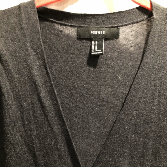 Maxi long cardigan dark gray - Picture 3 of 6